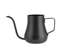 Pentola in acciaio inossidabile, manico ergonomico per impugnatura comoda, braccio a collo lungo per un flusso d'acqua preciso, capacità di 280 ml di nero