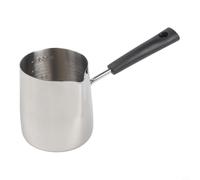 Pentola in acciaio inossidabile ottimizzata per la preparazione del caffè turco e altre attività a bassa cottura su fornelli a gas o elettrici (350 ml)