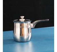 Pentola in acciaio inossidabile rinforzata per riscaldare il latte, preparare il caffè, cucinare cibo per bambini e porridge, per bollire i frutti di mare 720 mlAcciaio inossidabile