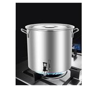 Pentola in acciaio inox con beccuccio, secchio per zuppa ispessito di grande capacità per servire e conservare facilmente