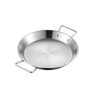 Pentola in acciaio inox con doppi manici, design a fondo piatto per un'esperienza culinaria efficiente (24 cm)