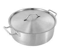 Pentola in Acciaio Inox da 5,8 Litri con Coperchio - Ampia pentola in Rame, Perfetta per zuppe, stufati e Brodi. Un Accessorio indispensabile in Cucina, Ideale per Cucinare in casa.