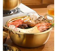 Pentola in Acciaio Inox Di Noodles Istantanei Zuppa Con Coperchio