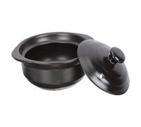 pentola in ceramica, Pentola in argilla con coperchio Casseruola Pentola for stufato Pentola for cottura a vapore Resistente al calore for pollo brasato Riso Pentola in terracotta Pentole for zuppe