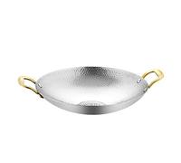 Pentola in ceramica, piccole pentole in rame, padella for paella in acciaio inossidabile, antiaderente non rivestita, piccola pentola for noodles