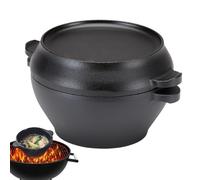 Pentola in ghisa - Mini vaso del forno olandese con coperchio | Pentole per forno olandesi non bastoncini | Pentola rotonda | Pentola olandese per il olandese per le pentole olandesi per la cott