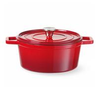 Pentola in ghisa smaltata da 3,7 l, rossa - Hendi 626832