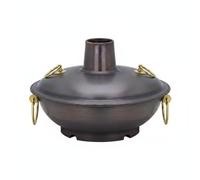 Pentola in Ispessito Pentola Casseruola con Conduttività Termica Uniforme Doppio Divisorio per Cucinare Due Sapori Struttura, 34cm, style to 9