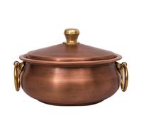 Pentola in rame, extra spessa, foderata in stagno, 19,8 cm, adatta a induzione e lavastoviglie, ideale per casa, ristorante e fonduta