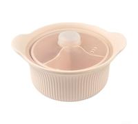 Pentola in silicone per friggitrice ad aria per microonde, pentola per zuppa con coperchio, design per ritenzione dei nutrienti e conservazione del sapore (verde grande caldaia)