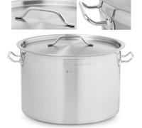 Pentola inox con coperchio fondo spesso per induzione gas alogeno 23L