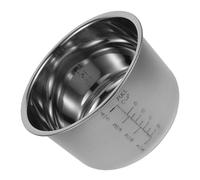 Pentola Interna per Cuoci Riso 4l in Acciaio Inox Scala | Ricambio per Elettrodomestico da Cucina, Design Multifunzione Portatile, Finitura Argento, Uso Quotidiano