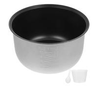 Pentola Interna per Cuoci Riso 4l in Lega di Alluminio, Argento | Rivestimento Antiaderente Interno e Fondo Rinforzato, Pulizia Rapida, per Corpo del Cuoci Riso in Cucina