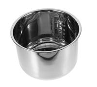 Pentola Interna per Cuoci Riso 6l in Acciaio Inox Argento | Olla Arrocera, Sostituzione per Pentola Interna Cucina, Accessorio per Macchina Riso 6l