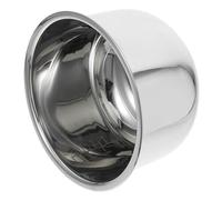 Pentola Interna per Cuoci Riso in Acciaio Inox 2l 4 Tazze | Diametro Superiore 17, 7cm, Altezza 10, 8cm, Finitura Argento, Pulizia Semplice