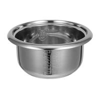 Pentola Interna per Cuoci-riso in Acciaio Inox 3l Argento | Resistenza alle Alte Temperature, Compatibilità, Superficie Antiaderente, per Cucina e Sostituzione