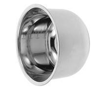 Pentola Interna per Cuociriso in Acciaio Inox 304, 2l 4 Tazze | Ricambio per Cuociriso Elettrici Compatibili, Altezza 10, 8cm, Diametro Superiore 17, 7cm, Finitura Argento