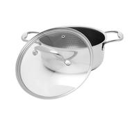 KOHERSEN Diamond Coating Pot - Honeycomb Structure Prevents Gripping - Quick Heating 60s to 200°C - Pot with Lid for Each Stove - Without PFOS and PFOA - Wed 20cm - 2.8L