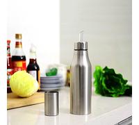 Pentola olio con beccuccio dispenser per olio/aceto olio d' oliva con versatore salvagoccia in acciaio INOX bottiglia di olio a prova di polvere e utensili da cucina contenitore 750 ml