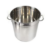 Pentola Pentole Grande 70 litri Pentola induzione in acciaio inox con coperchio per gulash, da campeggio, in acciaio inox