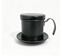 Pentola per caffè in acciaio inossidabile 304 con beccuccio a collo d'oca per un'estrazione ricca di aromi, strumento da cucina sostenibile nero, 11 cm (nero)