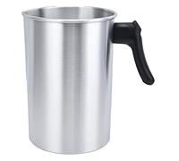 Pentola per Cera Candele, 3 Litri Pentola per Cera a Doppia Caldaia con Manico Resistente al Calore e Beccuccio per Versare Antigoccia, Brocca per la Produzione di Candele in Alluminio