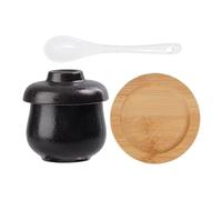 Pentola per cottura a vapore in ceramica - piccola per zuppa a tenuta stagna da 250 ml | Macchina per crema pasticcera all' resistente al calore per noodle cup per antipasti di dessert di