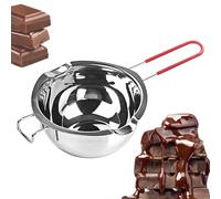 Pentola per fondere il cioccolato, 2 pezzi, pentola per sciogliere il cioccolato, doppia caldaia, per riscaldare il calore, con beccucci, perfette per la preparazione di caramelle, burro, cera