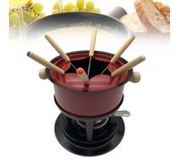 Pentola per fonduta con 6 bastoncini per fonduta pentola per cioccolato