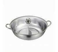 Pentola Per Fonduta Divisa Con Mestoli, In Acciaio Inox, Per Due Gusti, Ideale