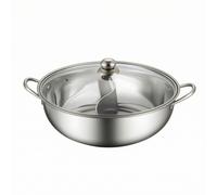 Pentola Per Fonduta Divisa Con Mestoli, In Acciaio Inox, Per Due Gusti, Ideale