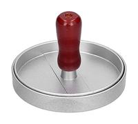 Pentola per hamburger 2 in 1, in lega di alluminio antiaderente con manico in palissandro, per hamburger per tortini di manzo/granchio/salsiccia | Utensili da cucina per interni ed esterni