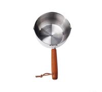 Pentola per il latte, in acciaio inox, per cioccolato, fondente per sapone da cucina, beccuccio unico, adatto per piani cottura a induzione, ceramica, gas ed elettrici con manico Cool Touch/piccolo