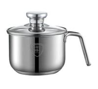 Pentola Per Il Latte Pentola In Acciaio Inossidabile Da 2400 Ml Con Beccuccio Per Il Latte Scalda Con Coperchio In Vetro E Manico Per Salse Bollenti Sughi Pasta Tagliatelle