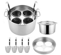 Pentola per la Pasta in Acciaio Inox con divisori e scolapasta: Una pentola per la Pasta Versatile, Adatta Sia all'Uso Domestico Che al Ristorante, Facile da Pulire e Ideale per Chef e appas