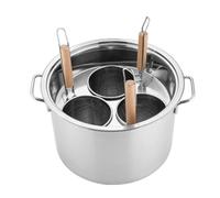 Pentola per noodle commerciale, secchio multifunzionale in acciaio inox con divisore e colino, pentola da cucina per uso domestico e ristorante (dimensioni: 3 fori)