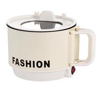 Pentola per ramen, mini pentola elettrica per dormitorio, vaporiera da 1,6 l, con manico pieghevole e controllo della temperatura, fornello antiaderente con finestra in vetro per spaghetti istantanei