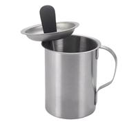 Pentola per salsa e condimento, set per imbastire con casseruola, accessori per barbecue, scatola multifunzionale per salse con spazzole per marinatura, pentola per barbecue in acciaio inox per