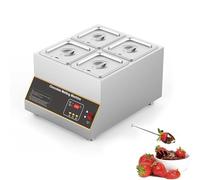Pentola per sciogliere il cioccolato da 500 W, temperatrice per cioccolato professionale con controllo della temperatura da 0 a 85℃ per sciogliere burro, formaggio, panna, caramelle Four-Cylinder