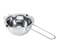 Pentola per sciogliere il latte, il burro e il cioccolato in acciaio inossidabile 304, pentola a doppia caldaia con manico freddo e beccucci, crogiolo leggero per cioccolato,