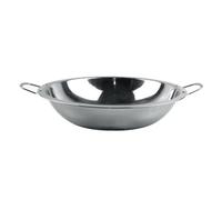 Pentola Per Zuppa Con Bordo Largo In Acciaio Inossidabile, Bacinella Per Pentole Con Fondo Piatto A Doppie Orecchie, Piatto Per Frutti Di Mare, Pentola Per Zuppa Poco Profonda E (30cm)