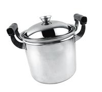 Pentola per Zuppa in Acciaio Inossidabile, Pentola Multiuso in Acciaio Inossidabile di Grande capacità Addensata Ad Alta Efficienza per la Casa (20 cm)