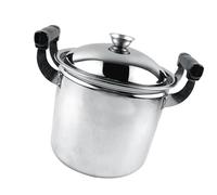 Pentola per Zuppa in Acciaio Inossidabile, Pentola Multiuso in Acciaio Inossidabile di Grande capacità Addensata Ad Alta Efficienza per la Casa (24 cm)