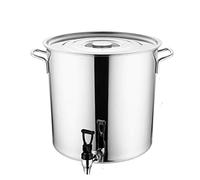 Pentola Per Zuppe, Secchio Rotondo Per Zuppa Con Rubinetto, Grande Pentola Per Zuppa Con Coperchio, Manico Soft-touch, Secchio Per Bere In Acciaio Inox, Adatto A Tutti I Piani Cottura(40 * 60CM)