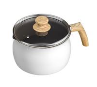 Pentola piccola con Manico Ergonomico - Casseruola per Latte con Coperchio 16 cm - Rivestimento Antiaderente - Compatibile con tutti i tipi di Piano Cottura