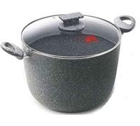 PENTOLA REGINA DI PIETRA CM.26 CON COPERCHIO VETRO CUCINA