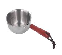 Pentola scalda burro, pentola scalda latte in acciaio inossidabile piccola con 2 beccucci per riscaldare il latte che scioglie il burro e il cioccolato (120ML)