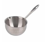 Pentola scaldaburro Piccola casseruola Pentola in acciaio inossidabile Pentola per il latte Tutto in uno Fondo piatto a induzione Pentola piccola per scioglimento del cioccolato, caffè(300ML)