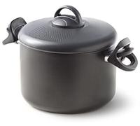 Pentola Cuociscola Scolapasta Antiaderente con Manici Blocca Coperchio 22 cm