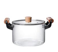 Pentola Semplice Pentola da Cucina Doppia Maniglia per Orecchie Pentola per Zuppa in Vetro Pentola Anti Cucina Elettrodomestico da Cucina Multiuso